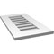 Ekena Millwork Vertical Surface Mount PVC Gable Vent: Functional, w/ 3-1/2"W x 1"P Standard Frame, 14"W x 26"H GVPVE14X2601SF - alternate 3